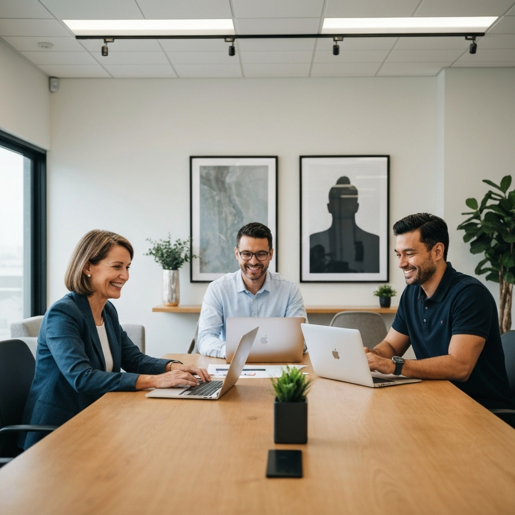 Our team at work